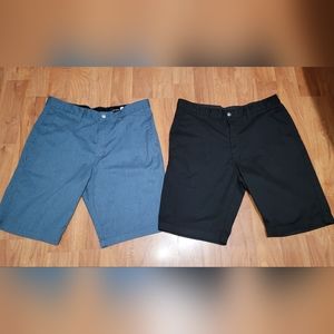 2 Volcom Men's Vmonty Stretch Chino Shorts